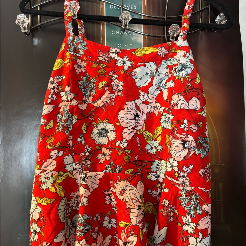 Floral Red Top